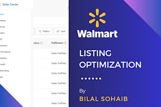 create walmart listing, SEO optimization, variation creation
