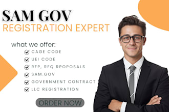 do sam gov registration, uei applications, cage code, llc registration