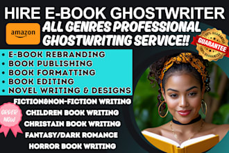 book writer ebook editing amazon kdp formatting  ebook ads setup ghostwriter