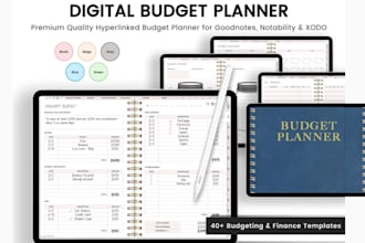 do custom budget planners, savings or expense templates, financial trackers