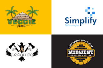 do modern timeless logo design with copyrights