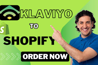 setup klaviyo and shopify integration and setup email flows