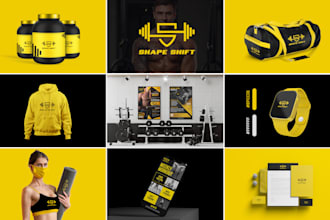 do logo, brand identity design and branding kit