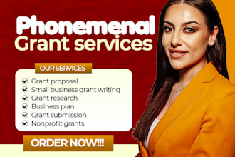do small business grant writing, research and write nonprofit grant proposals