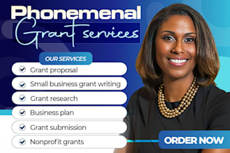 do small business grant writing, research and write nonprofit grant proposals