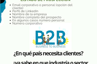 listas de prospección por país e industria