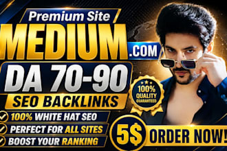 write and publish article on linkedin,com and medium,com seo premium guest post