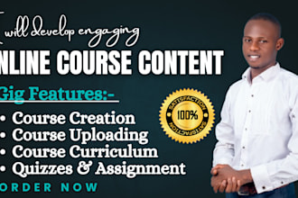recreate online course content course curriculum lesson plan training guide ppt