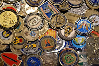 design custom military challenge coin 3d printable token crypto coin bas relief