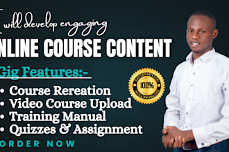 create, edit ghostwrite ebook online course content training manual video course