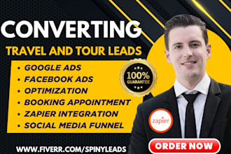 generate travel and tour leads travel and tour ads campaign travel marketing