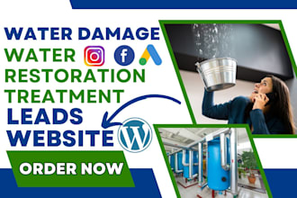 water restoration water damage leads water damage water treatment sales funnel