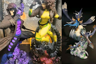 3d print and hand paint warhammer 40k, aos, and custom miniatures