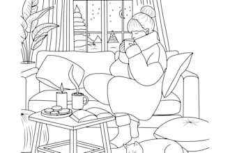 design unique coloring book pages for amazon KDP, etsy