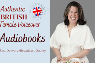 be your british female audiobook narrator