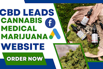 design cbd website cannabis cbd landing page  generate cbd leads cannabis leads