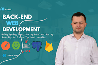build, rebuild custom website rest API as back end developer via spring boot