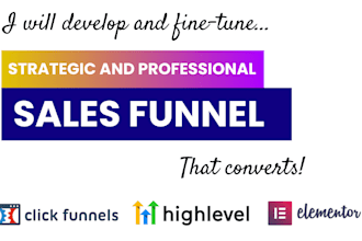 be your gohighlevel expert, build your gohighlevel sales funnel and website