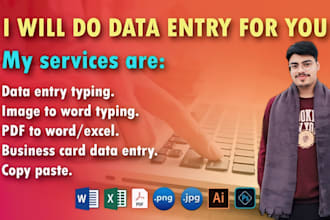do data entry, copy paste work