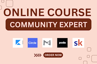 setup, be your kajabi, circle so, podia, mighty network, skool community manager