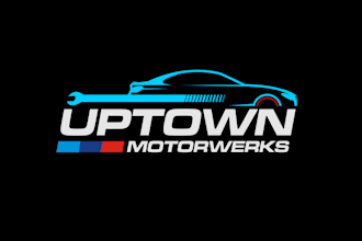 design modern classic auto repair shop logo