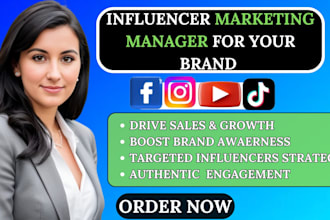 be your expert influencer marketing manager for your brand