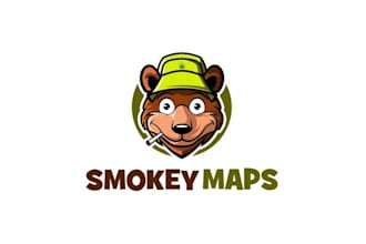 design mascot unique cannabis app logo