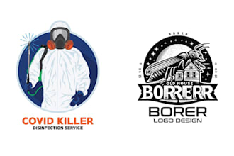 create high resolution pest control logo