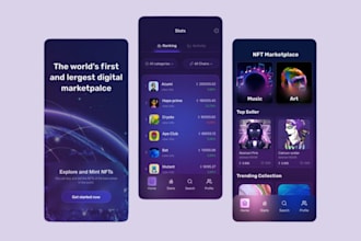 develop web3 mobile app, web3 web app, wallet app, fintech app, crypto app