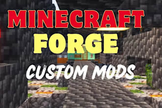 create an amazing minecraft forge,fabric,porting mods for you