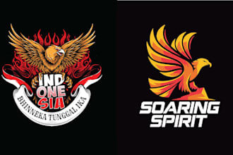 create high quality eagle phoenix logo
