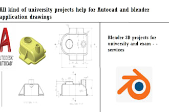 do university project related to autocad and blender