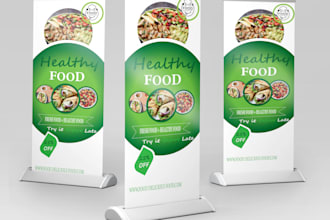 design roll up banner or retractable banner