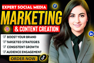 be your social media marketing manager and content creator, paid ads expert