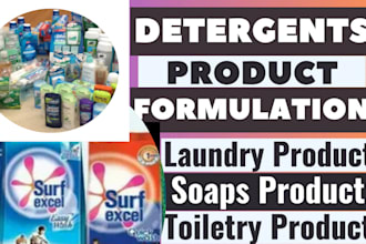 formulate hair , skincare makeup personal products and detergents