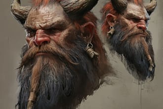 create a high quality character or creature design