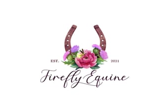 design flower bouquet garden farm logo