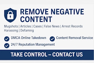 remove mugshots delete negative links erase bad articles false news from google