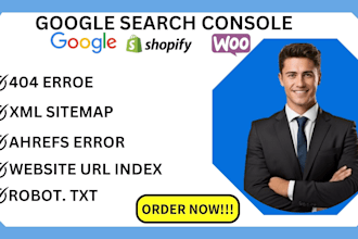 fix google search console errors, 404 errors, xml sitemap, robot txt