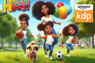 do african american children story book illustration and children book cover