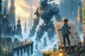 make environment concept art of scene, movie, game, anime
