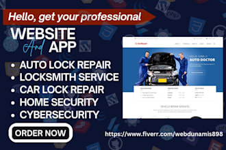 create auto lock repair locksmith website home security cybersecurity website