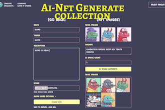 create nfts collection and build nft websites on base, bsc, ethereum, solana