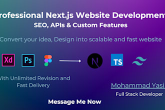 build a scalable nextjs and react web app with SEO