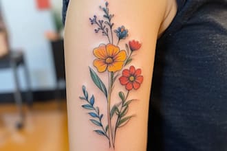 draw custom realistic tattoo design, tattoo sleeve