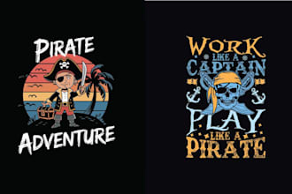 make t shirt summer skull pirates logo