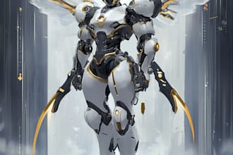 make a high quality robot, mecha concepts