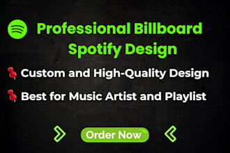create attractive billboard and spotify music banner design