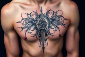 design a linear minimalist tattoo