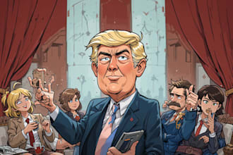 draw a political themed cartoon for you